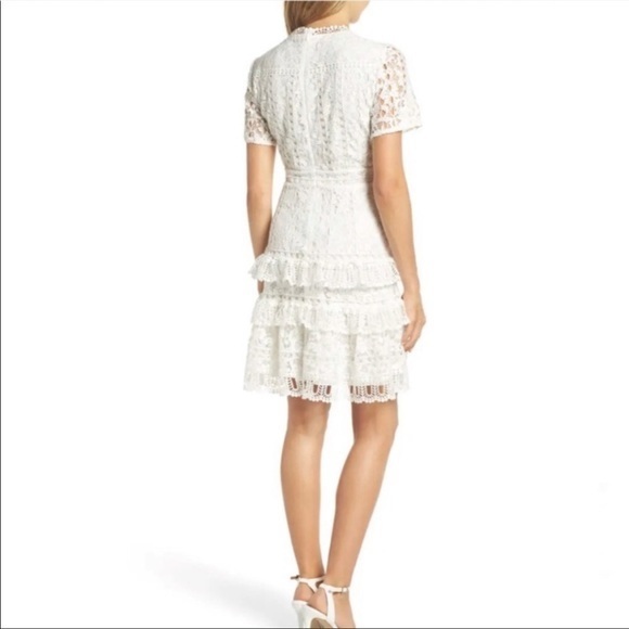 French Connection Ruffle White Dress - Picture 3 of 15